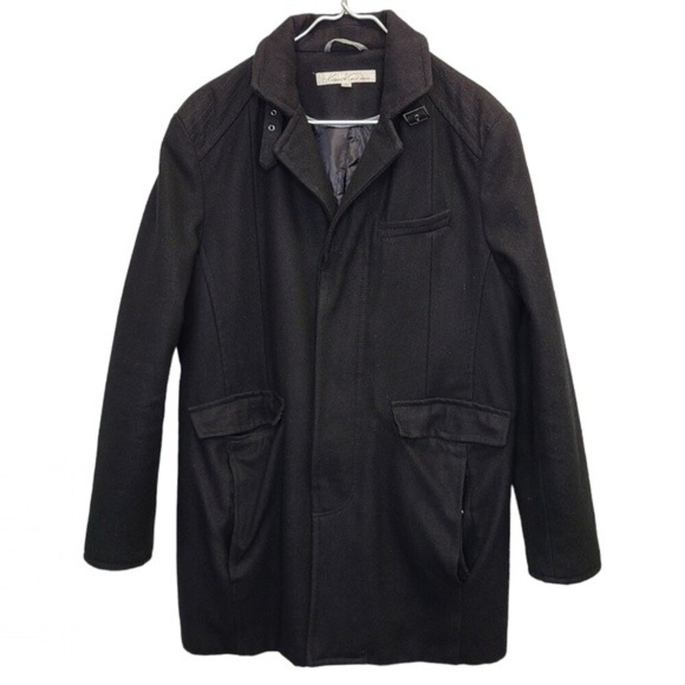 Kenneth Cole New York Men's Wool Blend Mid- Length Coat M